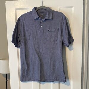 Crown & Ivy Heathered Blue Polo Shirt